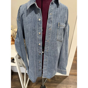 New Forever 21 Denim Shirt Large